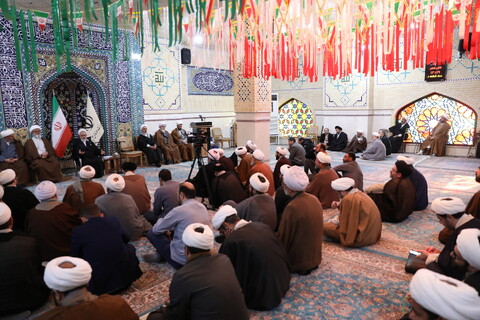 تصاویر/ آیین تکریم و معارفه معاونین آموزش و پژوهش حوزه های علمیه