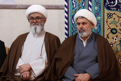 تصاویر/ آیین تکریم و معارفه معاونین آموزش و پژوهش حوزه های علمیه