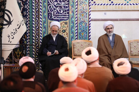 تصاویر/ آیین تکریم و معارفه معاونین آموزش و پژوهش حوزه های علمیه