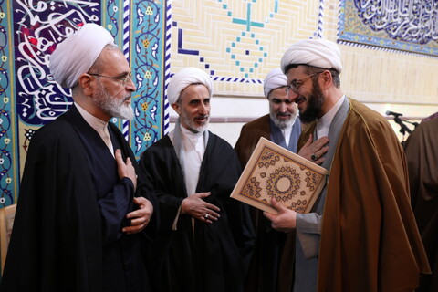 تصاویر/ آیین تکریم و معارفه معاونین آموزش و پژوهش حوزه های علمیه