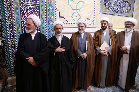 تصاویر/ آیین تکریم و معارفه معاونین آموزش و پژوهش حوزه های علمیه