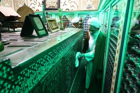 مراسم غبارروبی ضریح مطهر امامزاده عباس (ع) ساری