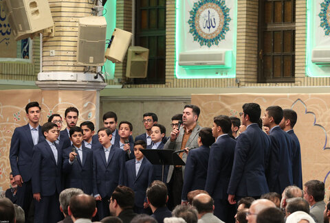 تصاویر/ مراسم انس با قرآن در اولین روز از ماه مبارک رمضان با حضور رهبر انقلاب