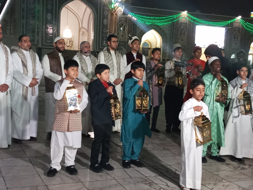 مراسم استقبال از ماه مباه مبارک رمضان در حرم رضوی