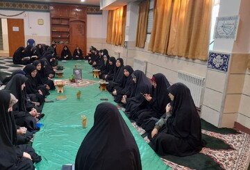 محفل جزءخوانی قرآن کریم در مدرسه علمیه فاطمه الزهرا(س) ساوه