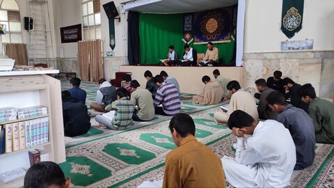 تصاویر/ محفل جزء خوانی قرآن کریم در مدرسه علمیه صاحب الزمان (عج) بشاگرد