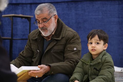 تصاویر / محفل جزخوانی قرآن کریم در مسجد حضرت ولیعصر (عج) شهرستان  آبیک،