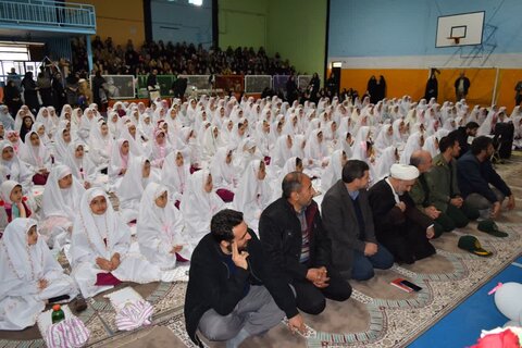 تصاویر/ مراسم جشن تکلیف دانش آموزان سوم ابتدائی در شهرستان شوط