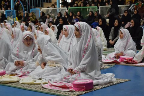 تصاویر/ مراسم جشن تکلیف دانش آموزان سوم ابتدائی در شهرستان شوط