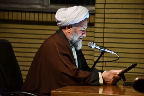 تصاویر/ آیین مناجات خوانی در مدرسه علمیه تکاب