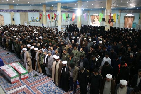 مراسم تشییع روحانی جهادگر شهید صادق محمودی