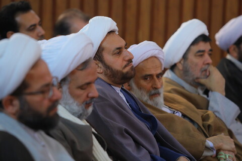 تصاویر / مراسم دیدار همکاران محترم مدیریت حوزه علمیه قم با آیت الله اعرافی