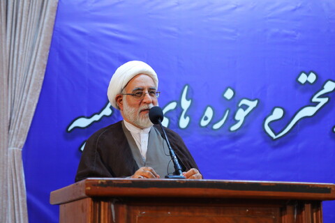 تصاویر / مراسم دیدار همکاران محترم مدیریت حوزه علمیه قم با آیت الله اعرافی