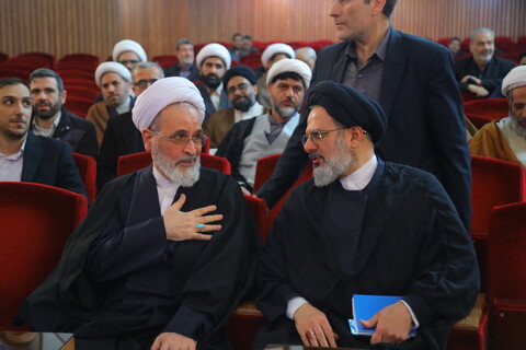 تصاویر / مراسم دیدار همکاران محترم مدیریت حوزه علمیه قم با آیت الله اعرافی