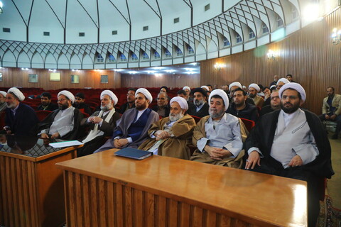 تصاویر / مراسم دیدار همکاران محترم مدیریت حوزه علمیه قم با آیت الله اعرافی