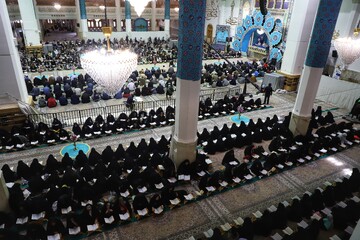 تصاویر/ آیین ترتیل خوانی قرآن کریم در حرم معصومه (س)