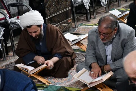 تصاویر/ مراسم جزء خوانی قرآن کریم در مسجد در مسجد حضرت فاطمه الزهرا (س) قمسال  خوی