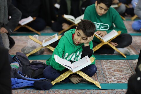 تصاویر/ آیین ترتیل خوانی قرآن کریم در حرم معصومه (س)