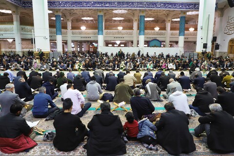 تصاویر/ آیین ترتیل خوانی قرآن کریم در حرم معصومه (س)