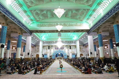 تصاویر/ آیین ترتیل خوانی قرآن کریم در حرم معصومه (س)