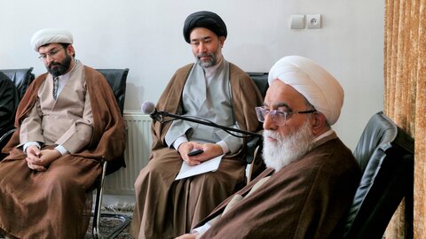تصاویر/ دیدار سرپرست امور اجتماعی-سیاسی با دبیر شورای عالی حوزه