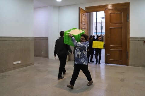 تصاویر/ سفره افطار حرم مطهر حضرت معصومه (س)