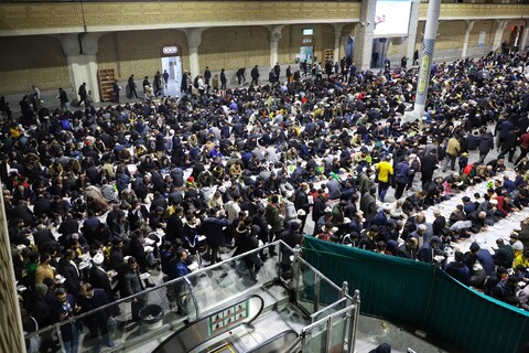 تصاویر/ سفره افطار حرم مطهر حضرت معصومه (س)