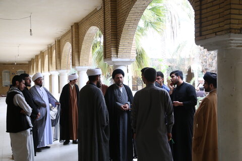 تصاویر/نشست صمیمانه مدیر حوزه علمیه خوزستان با طلاب مدرسه امام صادق(ع) شهرستان سوسنگرد