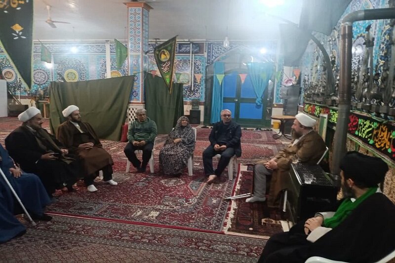 دیدار مبلغان جانباز دفاع مقدس با خانواده شهیدان سیاهچاهی