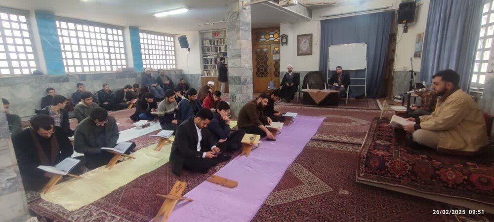 مسابقات قرآن‌کریم و حدیث حوزه‌های علمیه برادران استان زنجان برگزار شد + تصاویر