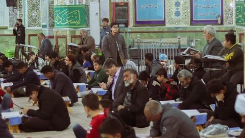 تصاویر/جزء خوانی قرآن و قرائت دعای ابوحمزه ثمالی و مناجات خوانی شبهای ماه مبارک رمضان هلال بن علی (ع)