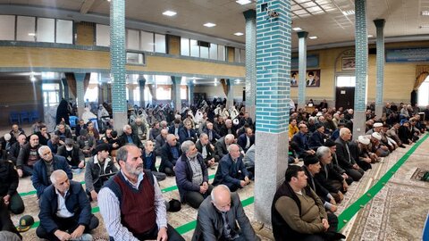 تصاویر/  تصاویر/ آیین عبادی سیاسی نماز جمعه نوشین شهر