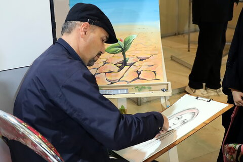 تصاویر/ هنر و قرآن؛ تجلی زیبایی‌های قرآنی در نمایشگاه بین‌المللی قرآن کریم