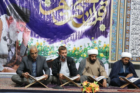 هفتمین روز جمع خوانی قرآن کریم در حسینیه ثارالله شهر اندوهجرد