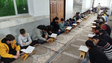 تصاویر/ حضور اساتید و طلاب مدرسه علمیه ماکو در آموزشگاه شبانه روزی امام خامنه ای  چالدران