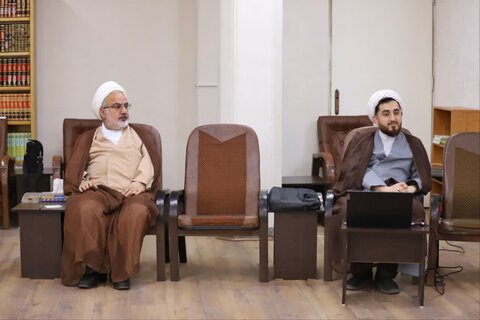 تصاویر/ دیدار اعضای شورای سیاستگذاری تفسیر تسنیم با آیت الله اعرافی