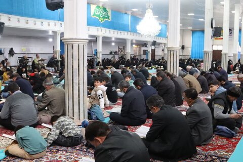 تصاویر/ مراسم جزء خوانی قرآن کریم در شاهین دژ