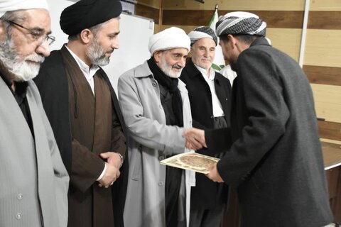 تصاویر/ مراسم علمی فرهنگی طلاب مدرسه شیخ شلتوت ارومیه