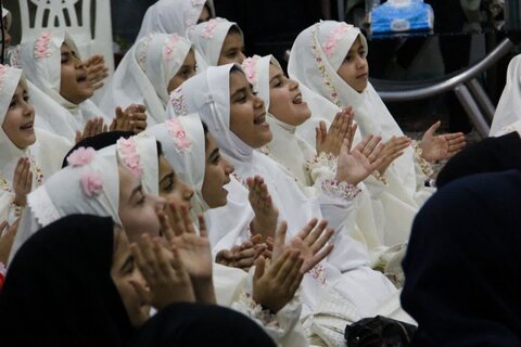 تصاویر/ جشن شیرین روزه‌ اولی‌ها در مسجدام البنین (س) کاشان