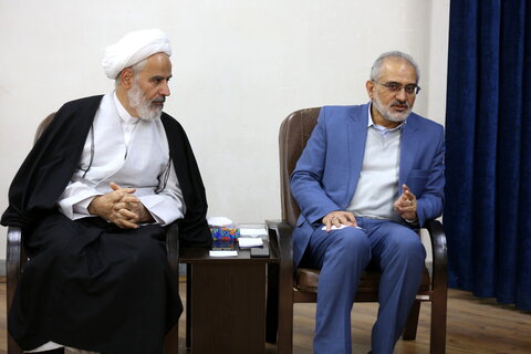 تصاویر/ دیدار اعضای کنگره بزرگداشت آیت الله العظمی بروجردی(ره) با آیت الله اعرافی