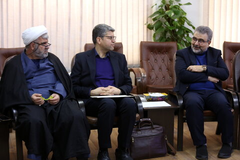 تصاویر/ دیدار اعضای کنگره بزرگداشت آیت الله العظمی بروجردی(ره) با آیت الله اعرافی