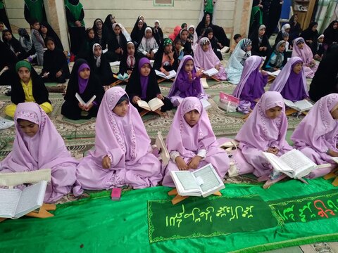مراسم افتتاحیه اولین هیئت قرآنی دانش‌آموزی شهر بلوک