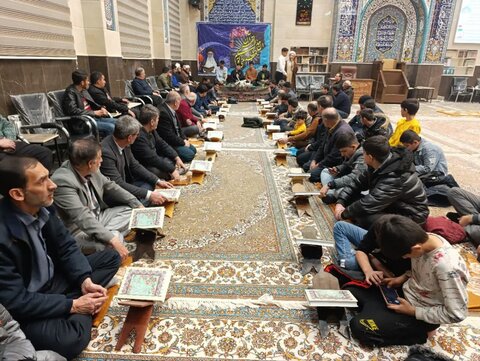 تصاویر/ برگزاری محافل انس با قرآن کریم در مساجد سلماس به همت مدرسه علمیه این شهرستان