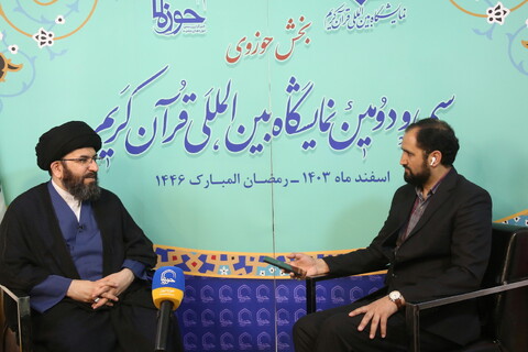 تصاویر/ بازدیدحجت الاسلام والمسلمین سید مصطفی حسینی، نماینده ولی فقیه و امام جمعه زنجان از سی و دومین نمایشگاه بین المللی قرآن کریم