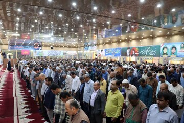 تصاویر/ آیین عبادی سیاسی نمازجمعه امروز شهر خورموج