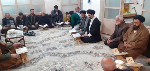 تصاویر/ میهمانی امام جمعه کاشان در جلسه قرائت قرآن حضرت علی بن باقر(ع) و جوادالائمه روستای علوی