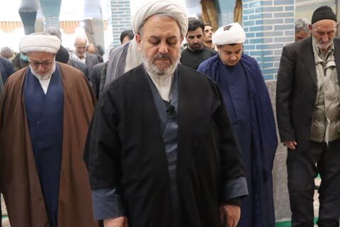 تصاویر/ آیین عبادی سیاسی نماز جمعه نوشین شهر