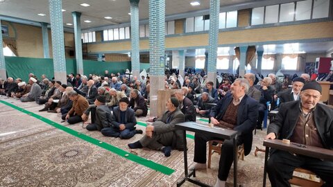 تصاویر/ آیین عبادی سیاسی نماز جمعه نوشین شهر