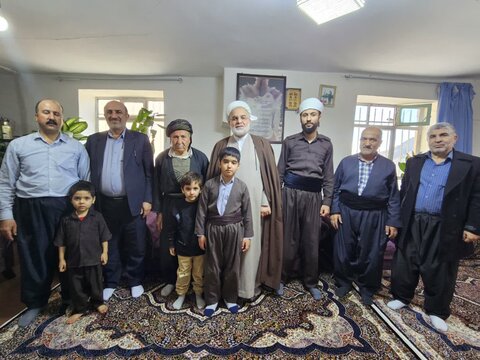 تصاویر/ دیدار حجت‌الاسلام والمسلمین پورذهبی با ماموستا عثمان زرین؛ امام جمعه روستای اندرآب سنندج