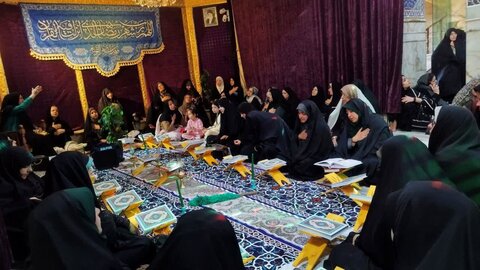 تصاویر/برگزاری مراسم جزءخوانی و استغاثه به امام زمان (عج)در ساوه